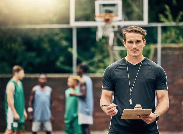 Basketball Coach Court Training Team Game Tournament Competition Outside Confident Trainer Man Focus Workout Teamwork Prepare Motivation Plan Play Strategy Practice X - Amateur Athletic Union Certification study guide