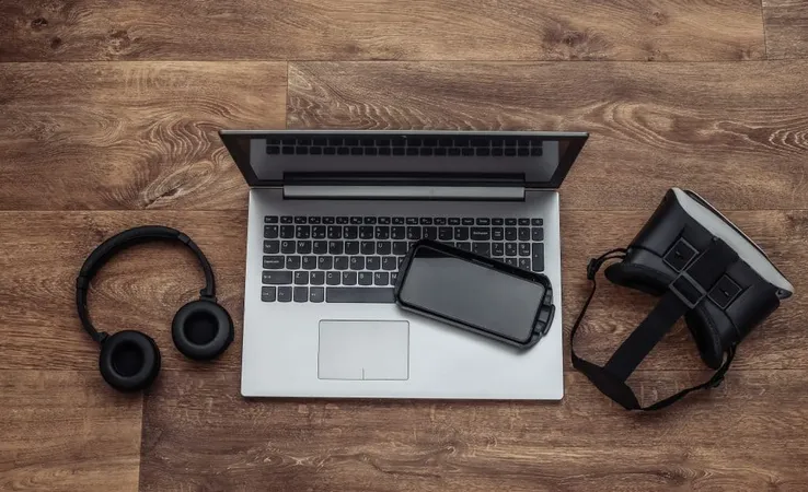 Flat Lay Composition Modern Gadgets Laptop Vr Helmet Headphones Smartphone Wooden Background Top View X - ASUS Certified study guide