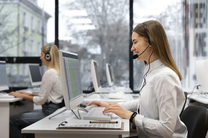 Colleagues Working Together Call Center Office 1 X - Certified Customer Service Representative study guide