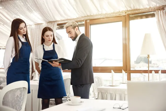 Director Restaurant Is Giving Work Instructions Waitresses X - Certified Hospitality Supervisor study guide