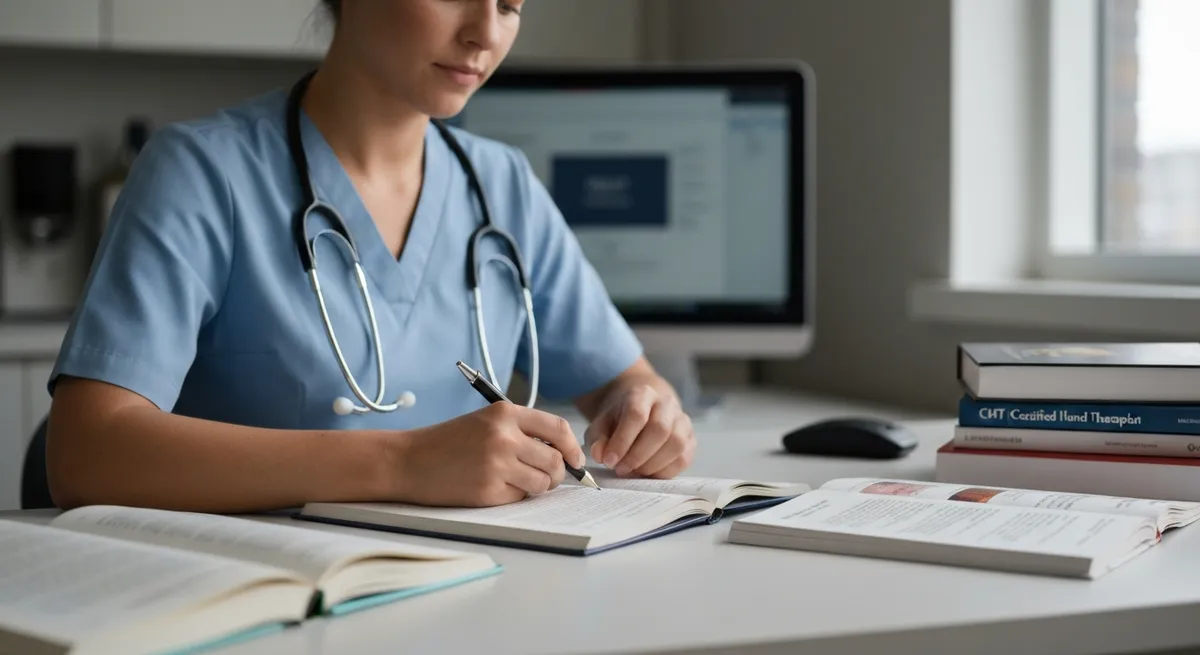 Young Man Doing Manicure Salon Beauty Concept - Certified Hand Therapist study guide