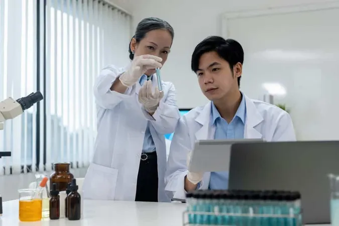 Female Doctor Examining Chemical Laboratory X - Certified Laboratory Consultant study guide