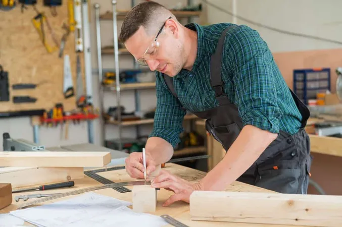 Man Working Table X - Certified Lead Carpenter study guide