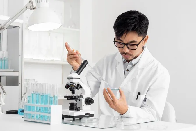 Portrait Man Lab Working With Microscope 23 - Clinical Laboratory Technologist Certification study guide