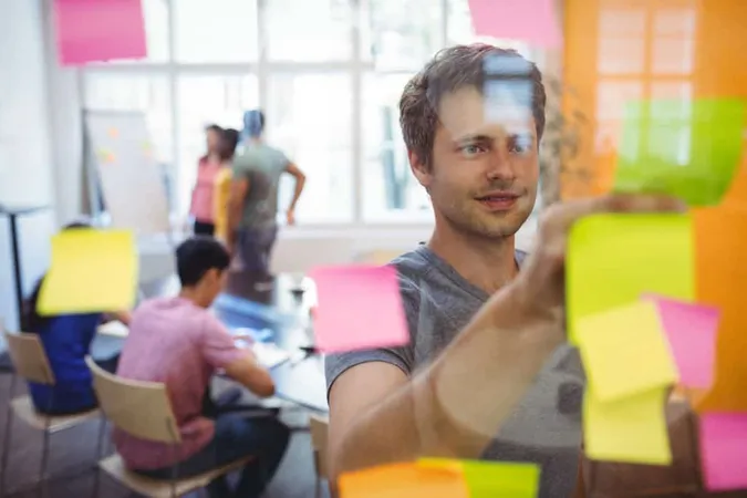 Business Executive Reading Sticky Notes X - Certified Disciplined Agile Coach study guide