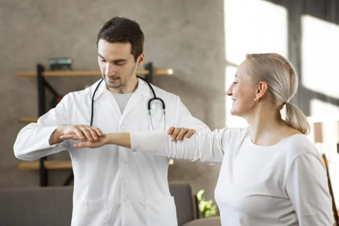 Medium Shot Smiley Doctor Checking Woman X - Board Certified Doctor of Physical Therapy study guide