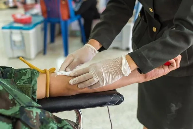 Cropped Man Donating Blood - Expert Field Medical Badge study guide