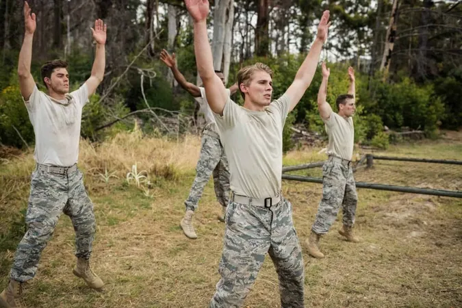 Soldiers Performing Stretching Exercise X - Fitness Test for Ontario Correctional Officer Applicants study guide