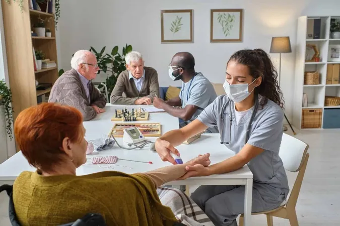 Nurse Taking Blood Test From Senior Woman Medical Exam Nursing Home X - Licensed Independent Clinical Social Worker Exam study guide