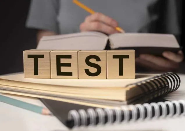 Word Test Wood Cubes Student Preparing It - New Jersey Graduation Proficiency Assessment study guide