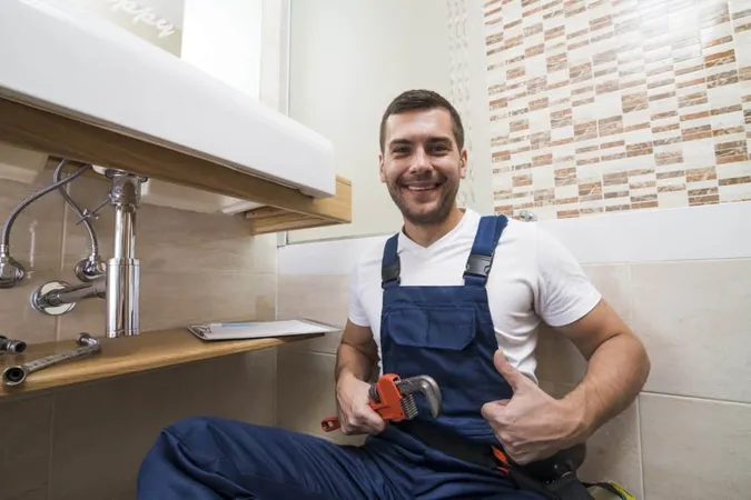 Sanitary Technician Gesturing Thumb Up 1 X - Plumber Certification study guide